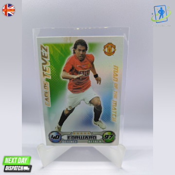 Carlos Tevez Man Of The Match Match Attax 2008/09